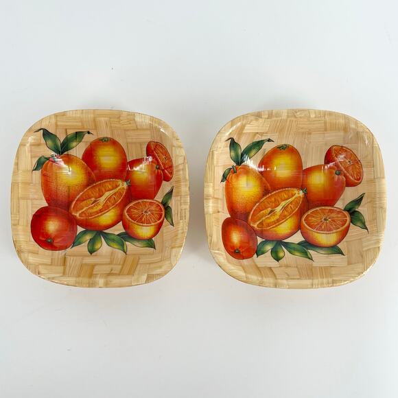 Vintage bamboo salad bowl set - Picture 4 of 10